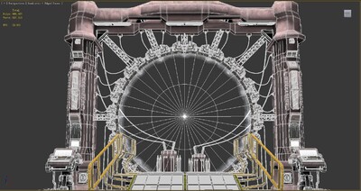 超酷 科幻传送门 精致高模 时空穿梭门 写实模型 科幻场景 魔法门