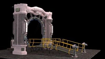 超酷 科幻传送门 精致高模 时空穿梭门 写实模型 科幻场景 魔法门