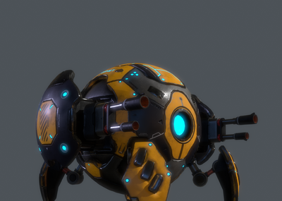 科幻概念球型机甲模型-机器人/机甲模型库-3ds max(.max)模型下载-cg