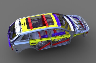 爱驰suv   爱驰汽车   爱驰u5   汽车框架结构   新能源汽车