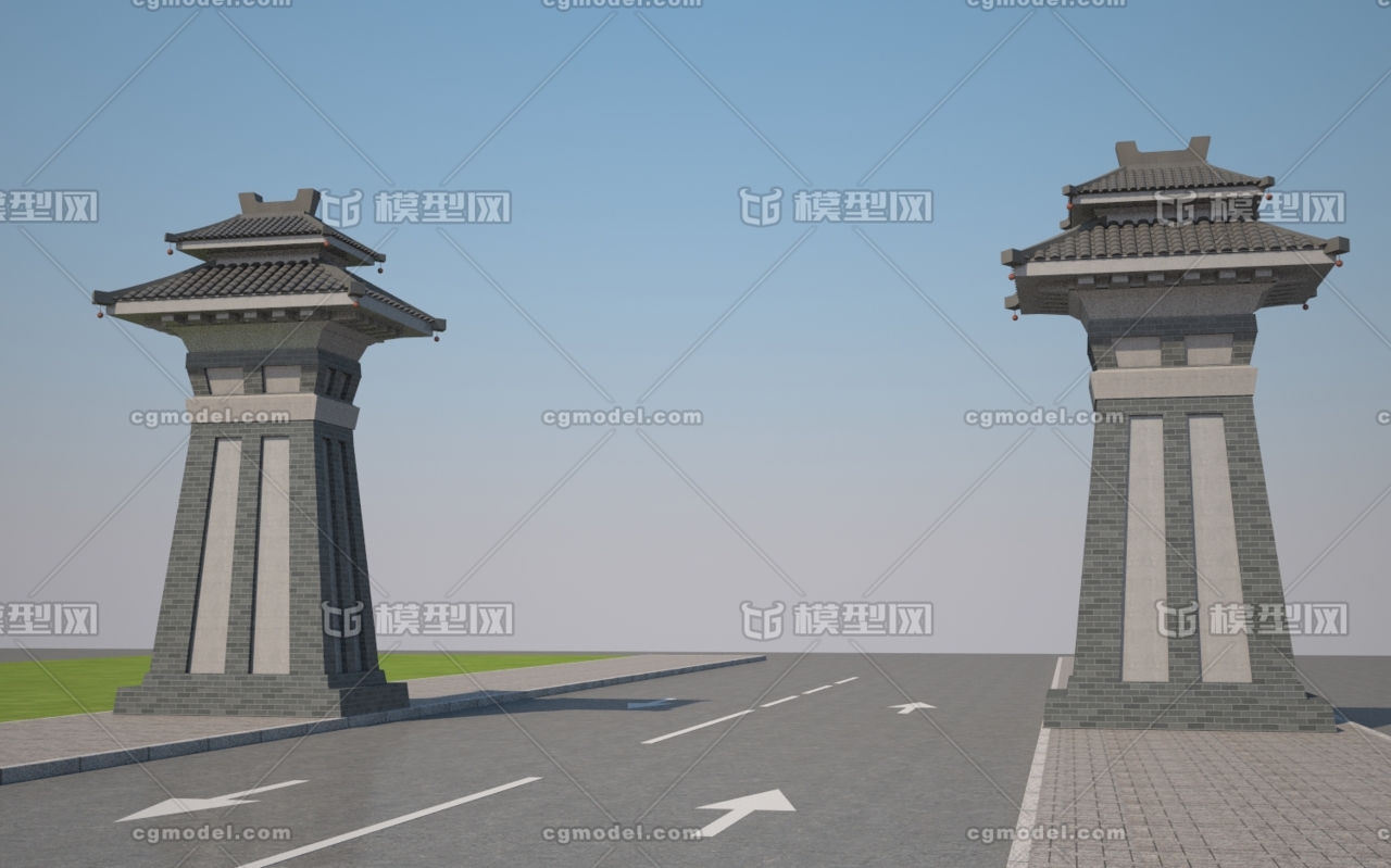 秦汉建筑大门,建筑大门,秦汉建筑_大山谷图库