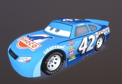 赛车总动员-卡尔韦瑟斯  标准四边面 玩具赛车 cars