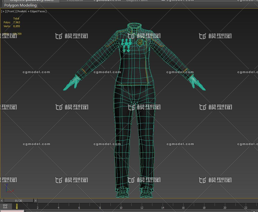 次世代 女星际指挥官服饰 战舰指挥官衣服 commander suit
