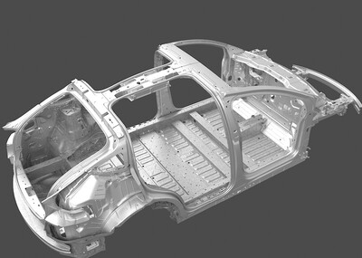 特斯拉x   框架   框架    框架    汽车架子   防撞结构