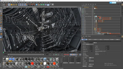 C4D科幻通道 隧道模型-科幻场景模型库-Cinema 4D(.c4d)模型下载-cg模型网