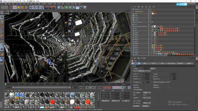 C4D科幻通道 隧道模型-科幻场景模型库-Cinema 4D(.c4d)模型下载-cg模型网