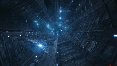 C4D科幻通道 隧道模型-科幻场景模型库-Cinema 4D(.c4d)模型下载-cg模型网