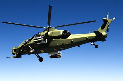 中国陆军航空兵直十武装直升机