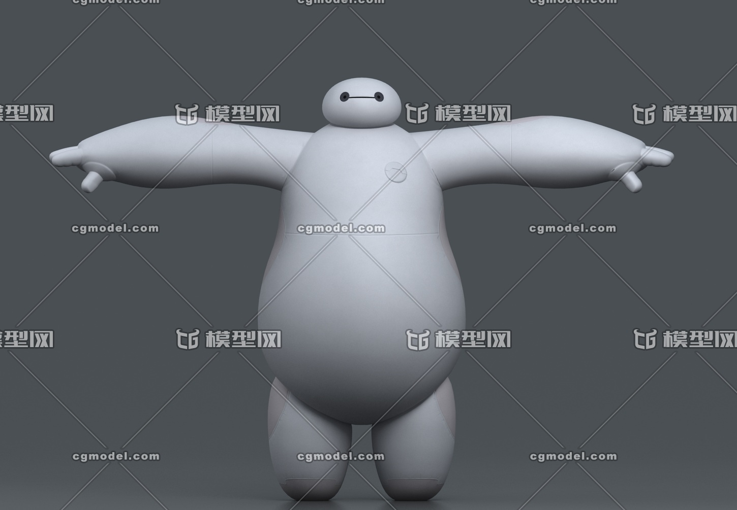 大白 充气型智能机器人模型-机器人/机甲模型库-3ds Max(.max)模型下载-cg模型网