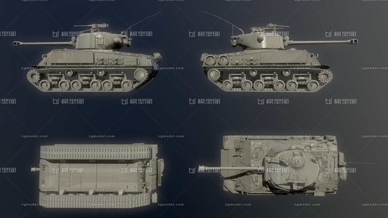 次世代 二战美军 m4a3e8 谢尔曼坦克"雷电7号 m4a3e8thunderbolt