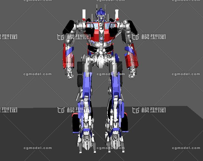 擎天柱(已綁定)_273299630作品_人物機器人/機甲_cg模型網