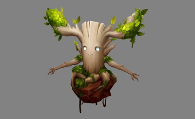 卡通树人 小树妖 小树精  树怪 格鲁特 森林之子