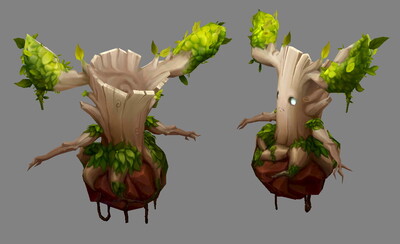 卡通树人 小树妖 小树精  树怪 格鲁特 森林之子