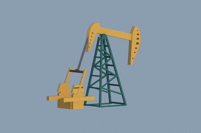 磕头机简单 _wjs1314作品_建筑公共设施_cg模型网