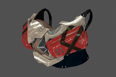 次世代防毒面具 科幻 未来科技 防毒面罩 化学武器面罩 毒气面罩 防具