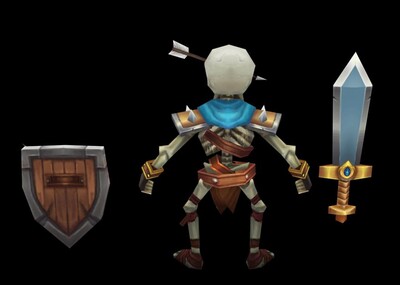 骷髅怪 盾牌 骷髅兵