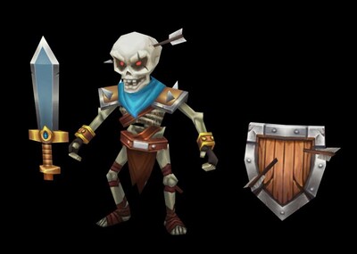 骷髅怪 盾牌 骷髅兵