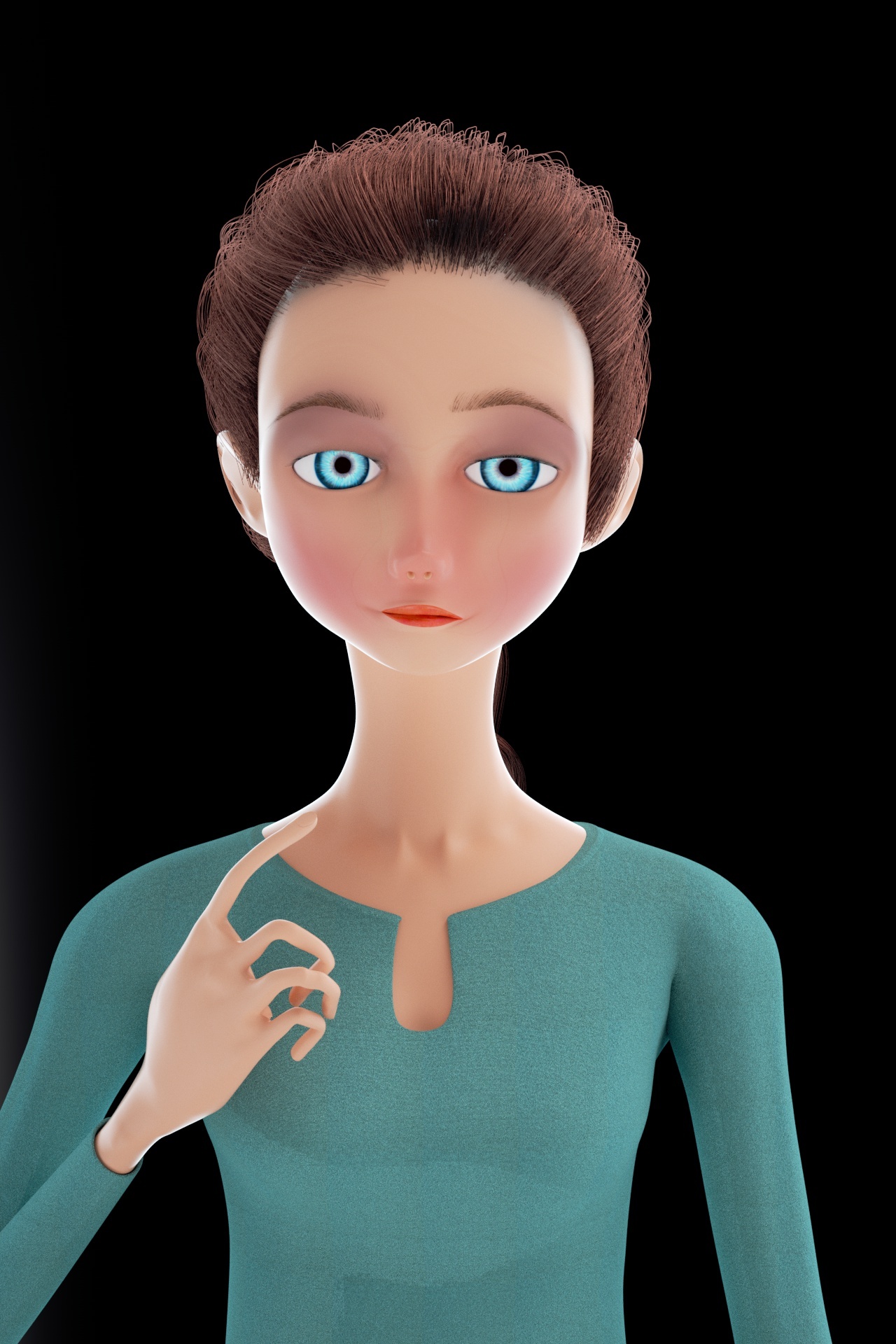 c4d卡通女人
