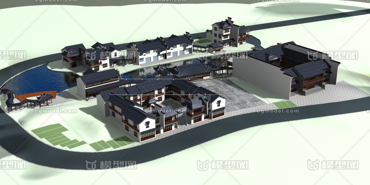 古建建筑模型模型-古代场景模型库-3ds Max(.max)模型下载-cg模型网