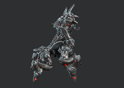 次世代pbr 半人马机甲 战斗机甲 战争机器人 robot ai 赛博朋克 变形