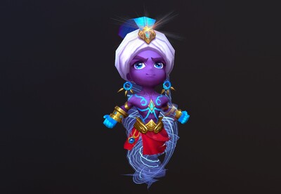 卡通q版小灯神阿拉丁灯神