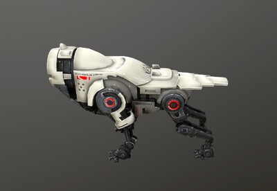 次世代 侦查机械狗 科幻 仿生 机器狗_shengmumaliya作品_动物机器