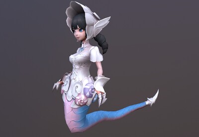 带动画 卡通 蛇蝎女妖 q版女蛇妖 蛇女