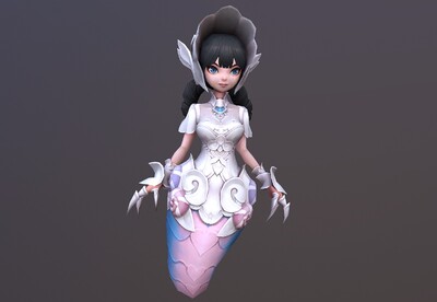 带动画 卡通 蛇蝎女妖 q版女蛇妖 蛇女