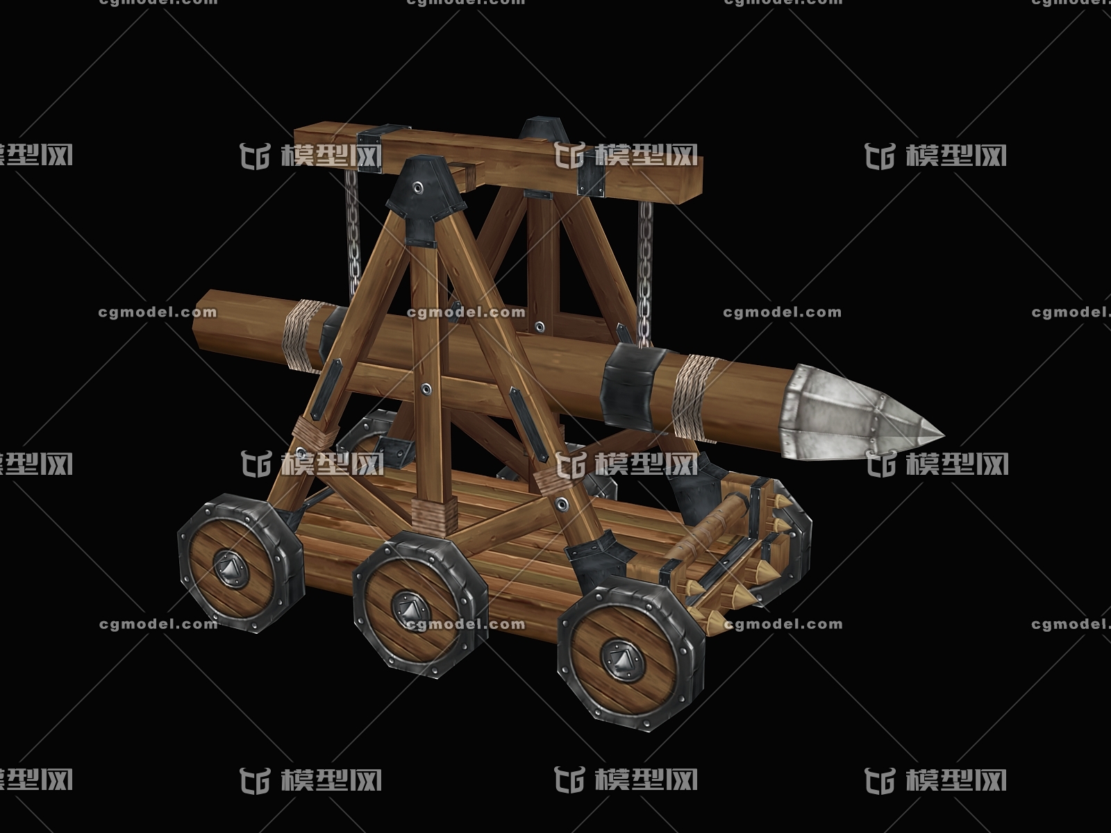 游戏手绘攻城车可端游可手游可三渲二