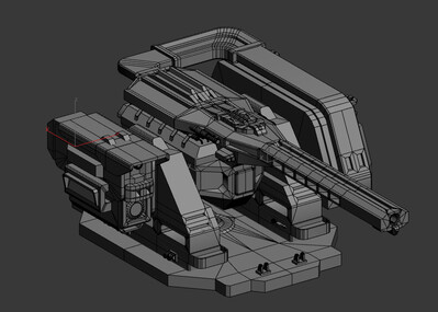 科幻大炮2k4k贴图fbx