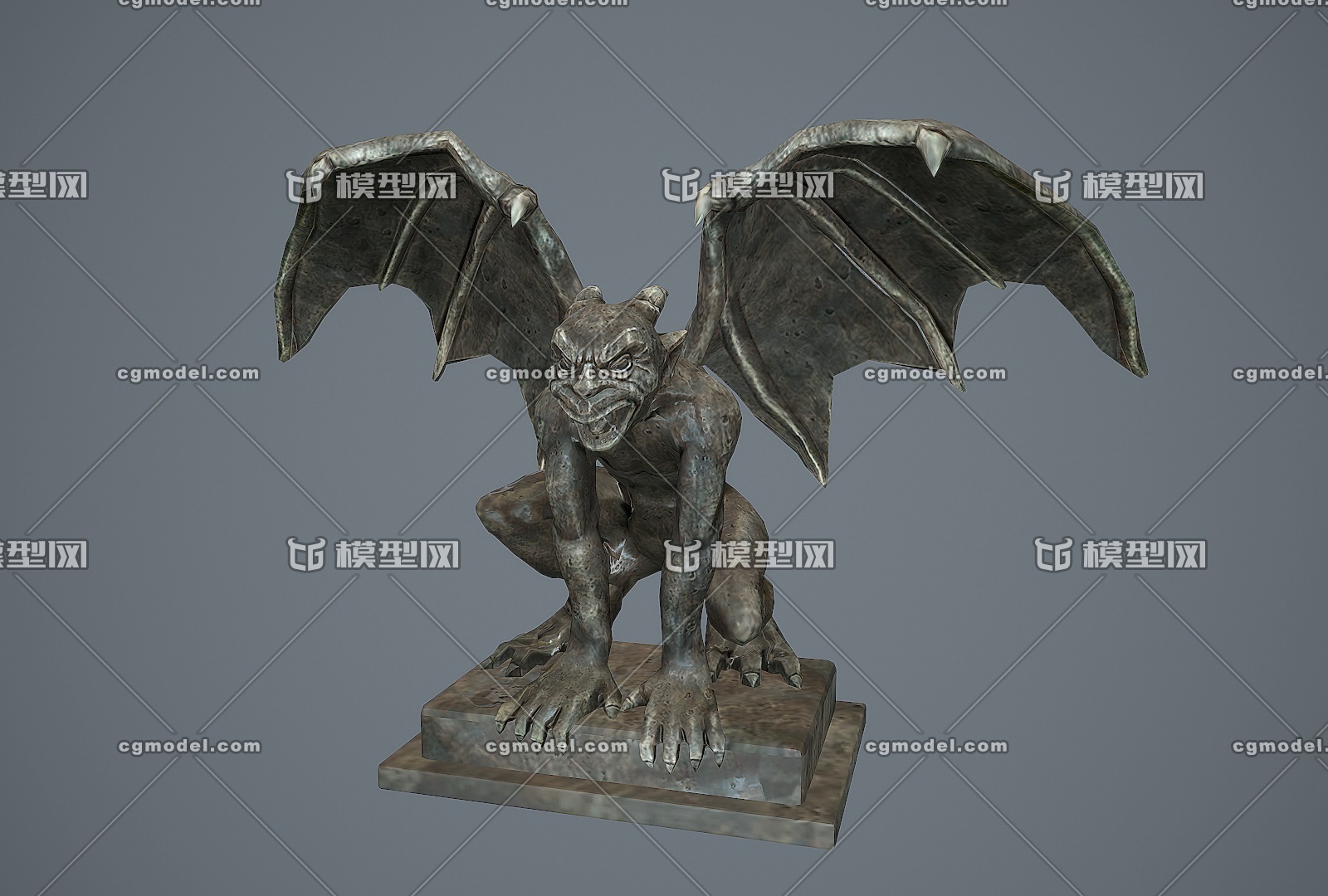 次时代 石像鬼,恶魔雕像,梦魇,夜魇雕像,怪物,夜魔,滴水嘴兽,守门怪