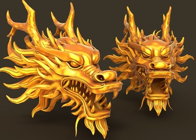 龙,龙头,神龙,龙雕像,飞龙,古代龙,神_qq123qq作品_雕塑/文物神话雕塑