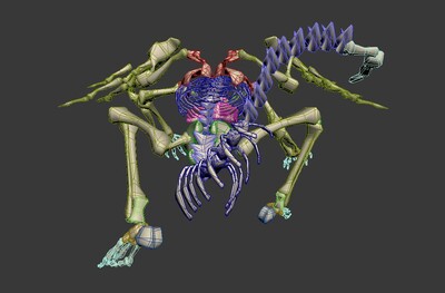 骨怪_gxun2010作品_人物异形怪物_cg模型网