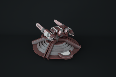 炮台 次世代 pbr 未来 科幻炮台 游戏武器 炮塔 太空 高科技 塔防