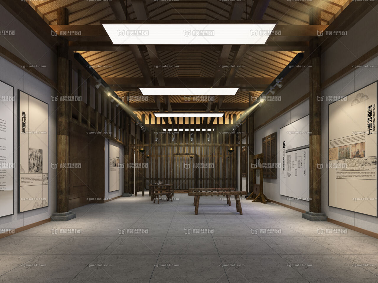 古代衙门复原 牢狱复原模型-文化艺术模型库-3ds Max(.max)模型下载-cg模型网