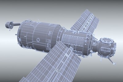 高精度太空站模型