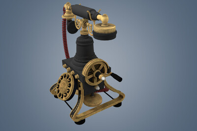 古董电话机【次世代】,老旧电话机,老式电话,话筒,拨盘电话,通讯设备