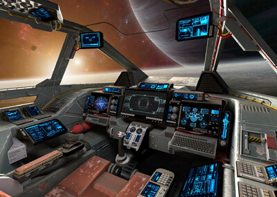 科幻风太空飞船控制台驾驶内舱** 4k超清贴图 多格式