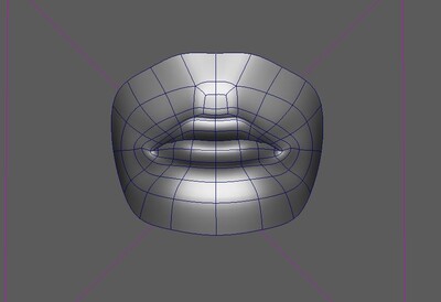 嘴巴 五官 写实_yxdheaven作品_人物人体器官_cg模型网