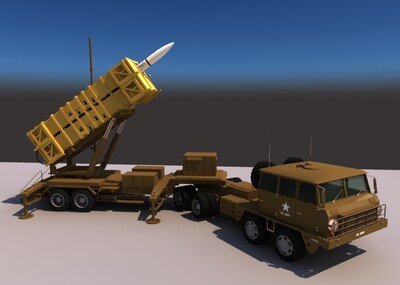爱国者导弹_lrikf作品_武器火炮器械_cg模型网