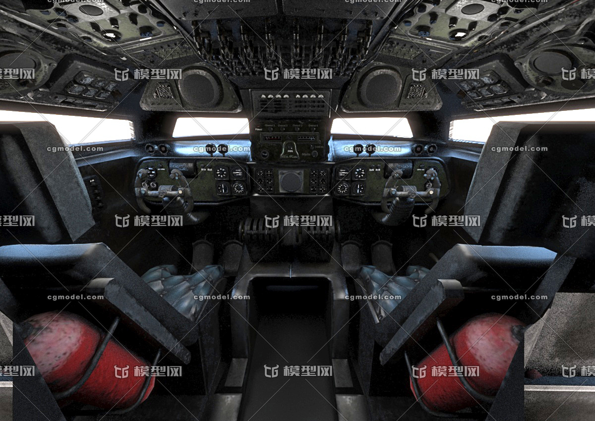 舱 次世代 pbr材质 驾驶_ymhd110110作品_飞机/航空器军用飞机_cg模型