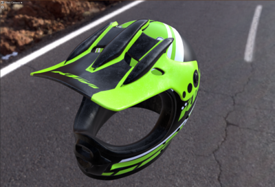 摩托头盔 ktm 高模 布线比较好_老00婆作品_生活用具体育用品_cg模型