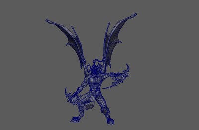 恶魔猎手异形怪物翅膀写实