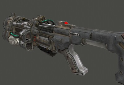 pbr写实 电磁炮   科幻枪械  scifi 次世代 电磁轨道炮 railgun