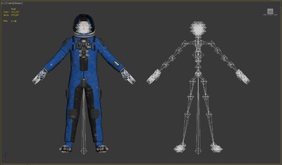 宇宙探險家 太空服 宇航員 男_國_停_,mis-作品_人物男人_cg模型網