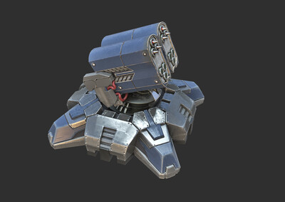 pbr次世代 科幻炮台 科幻炮塔 防御炮塔 炮台 战舰武器 武器系统 飞船