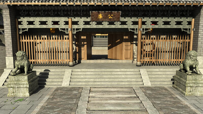 写实宋代府衙 古代衙门模型-古代场景模型库-3ds Max(.max)模型下载-cg模型网