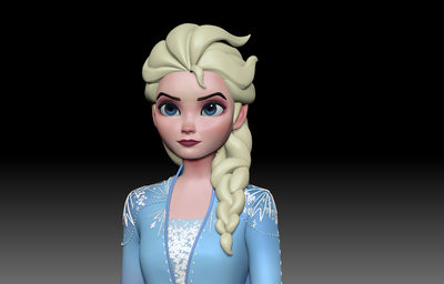 冰雪奇緣elsa_cilrtev作品_人物女人_cg模型網