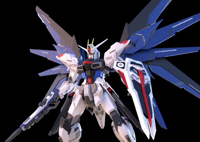 自由高达freedom2.0_dawnyooo作品_人物机器人/机甲_cg模型网