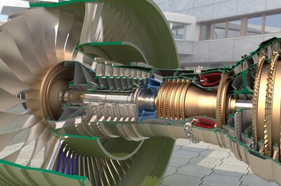 劳斯莱斯trent900发动机剖面,航空发动机